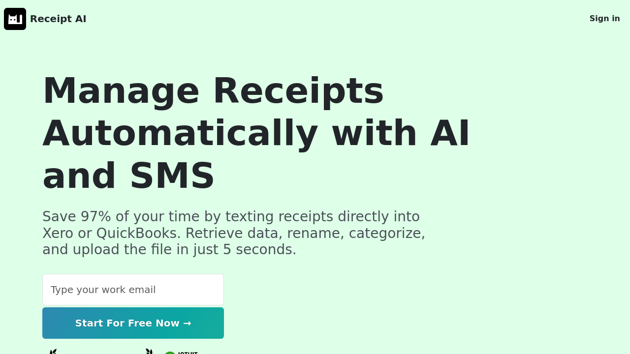 Receit AI screenshot