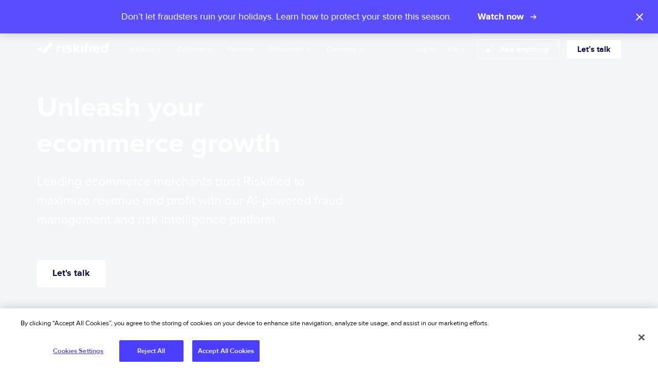 Riskified screenshot