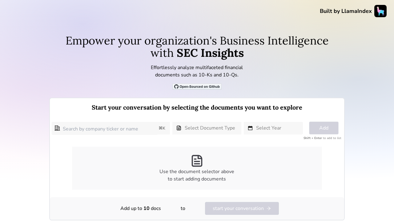 SEC Insights screenshot