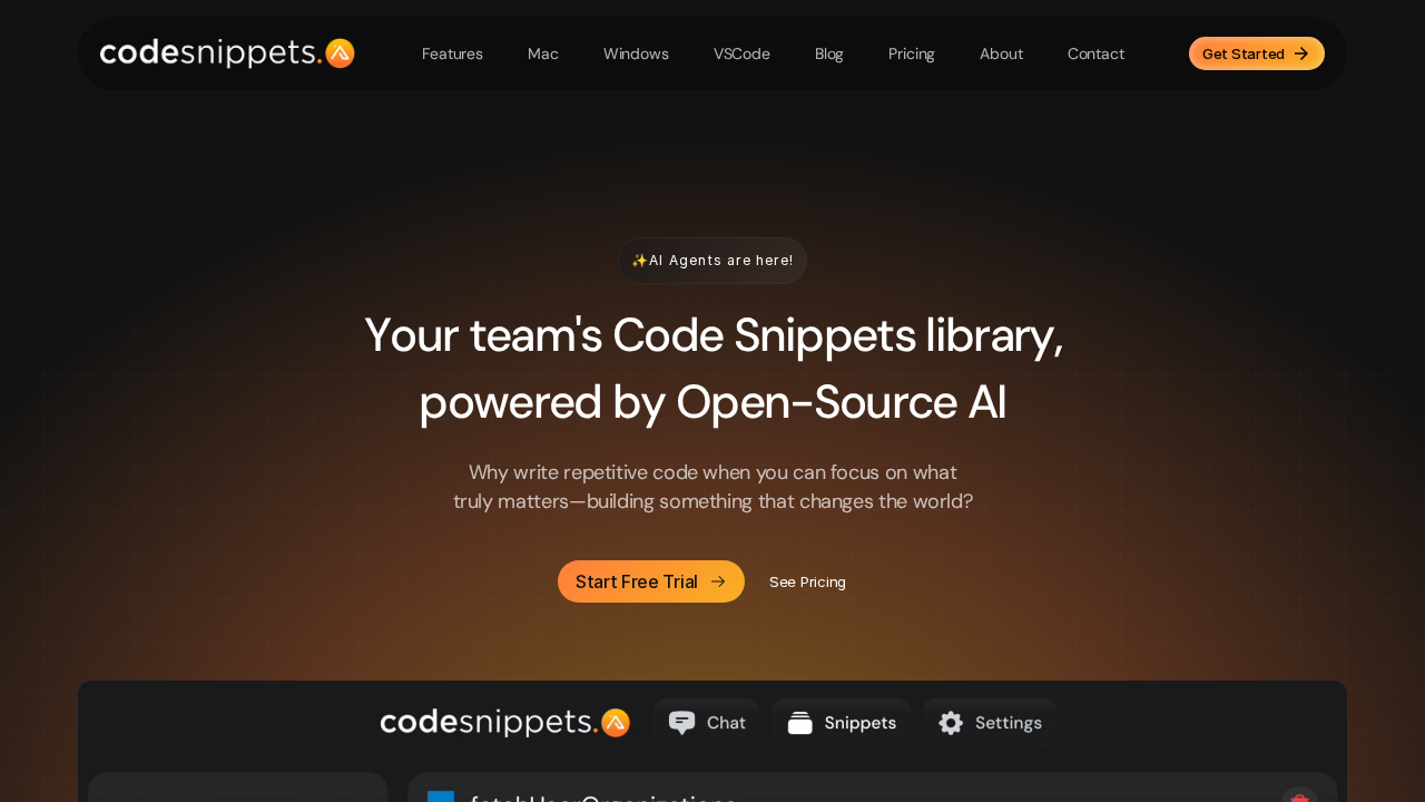 Code Snippets AI screenshot