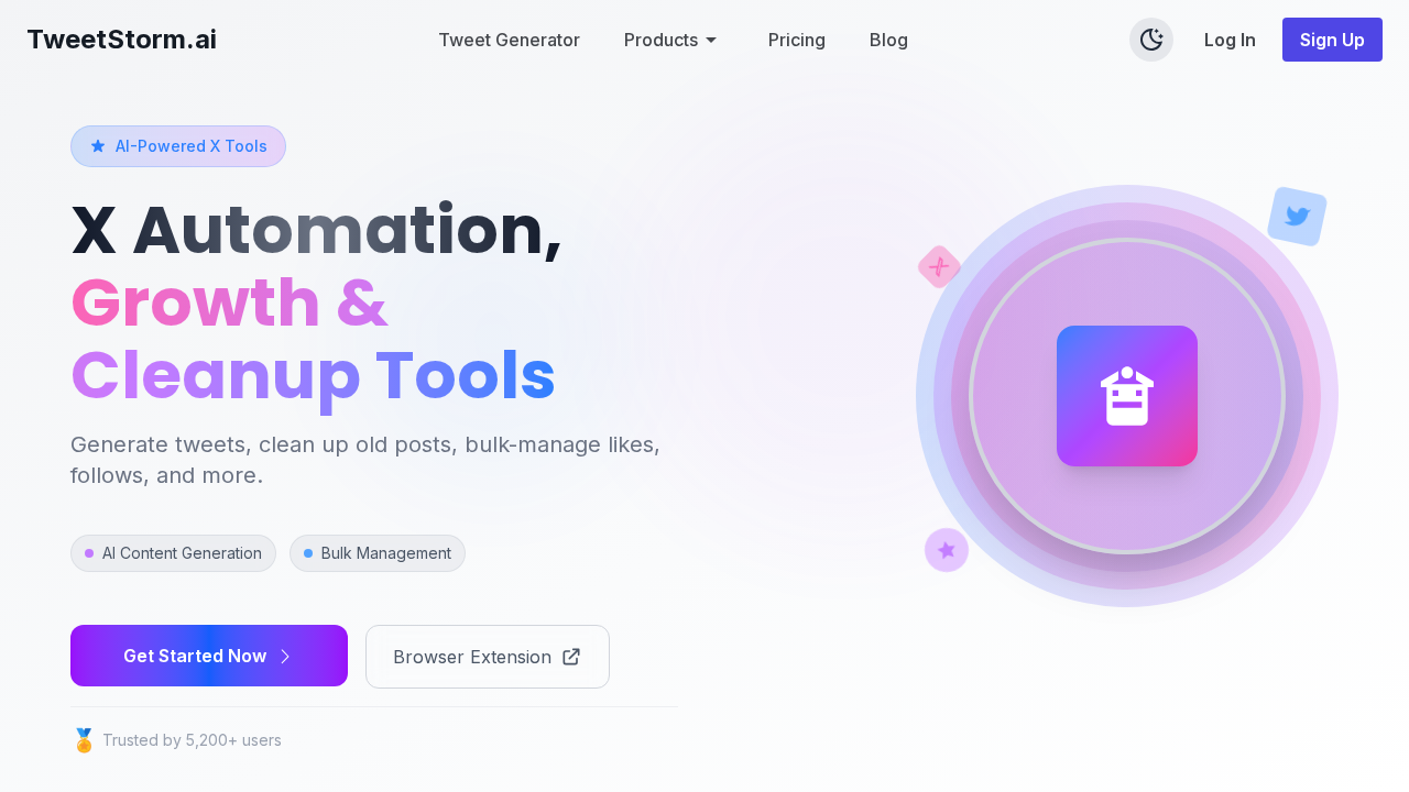 TweetStorm.ai screenshot