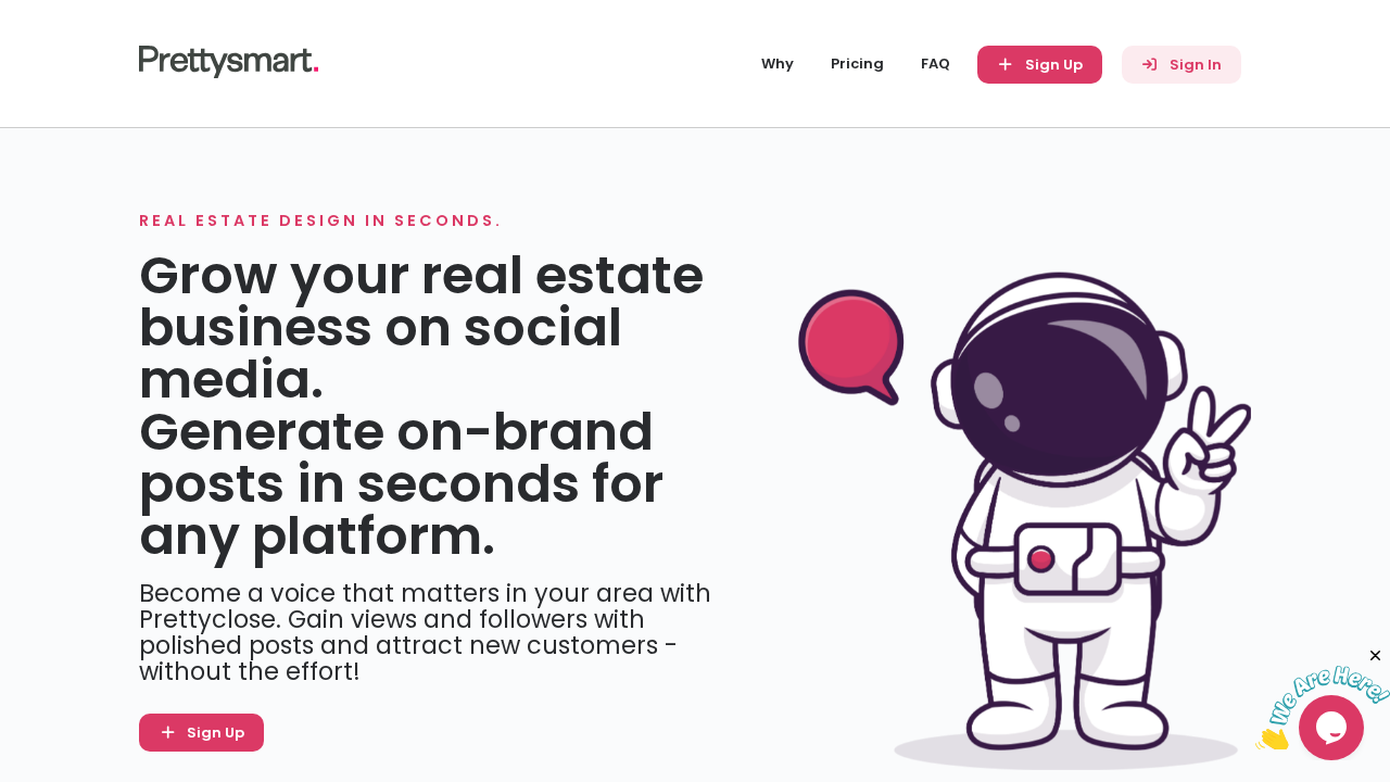 Prettysmart.co screenshot