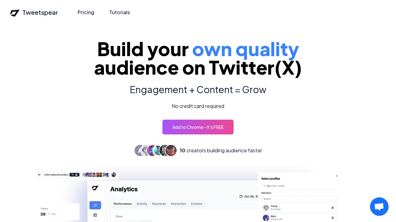 tweetspear screenshot