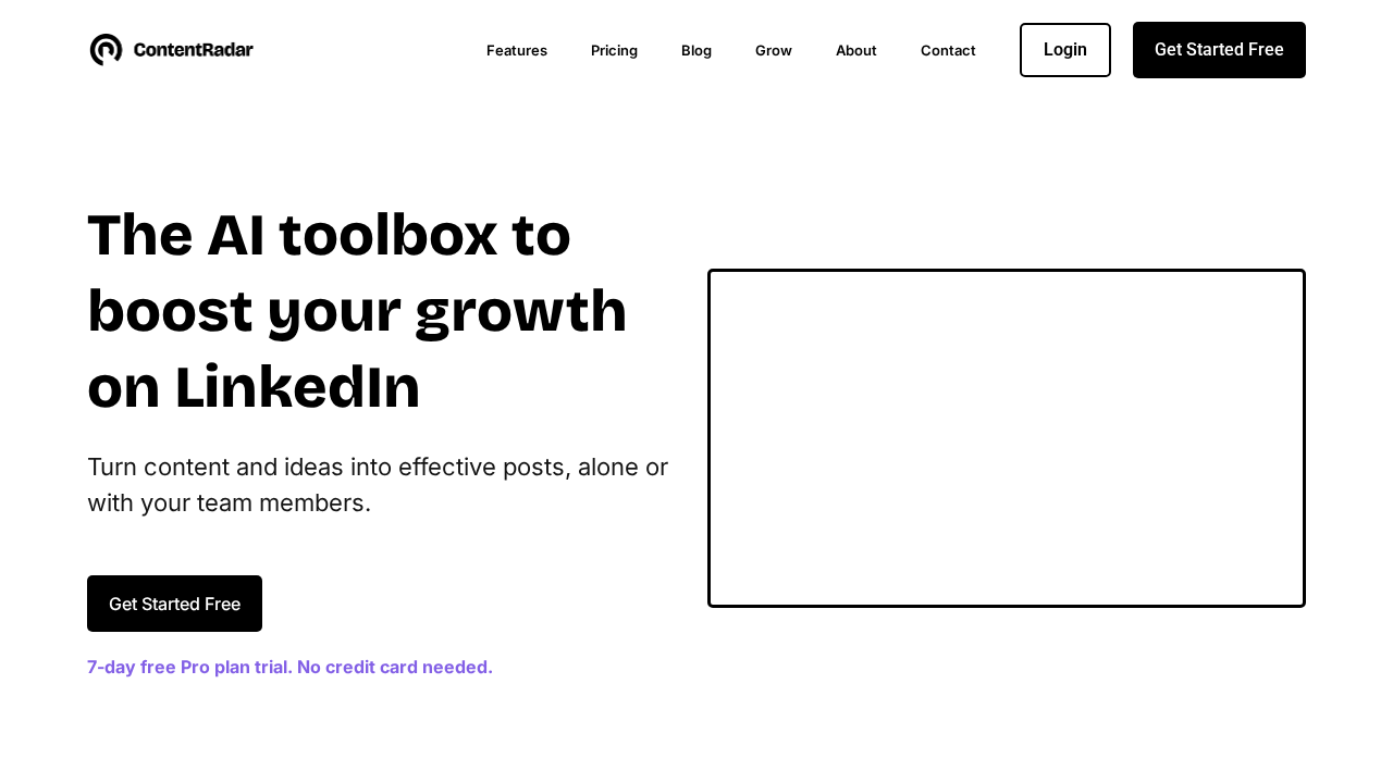 ContentRadar screenshot
