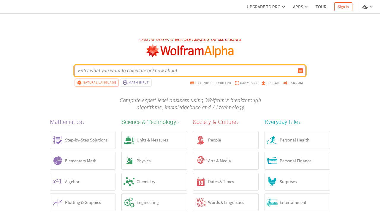 wolframalpha screenshot