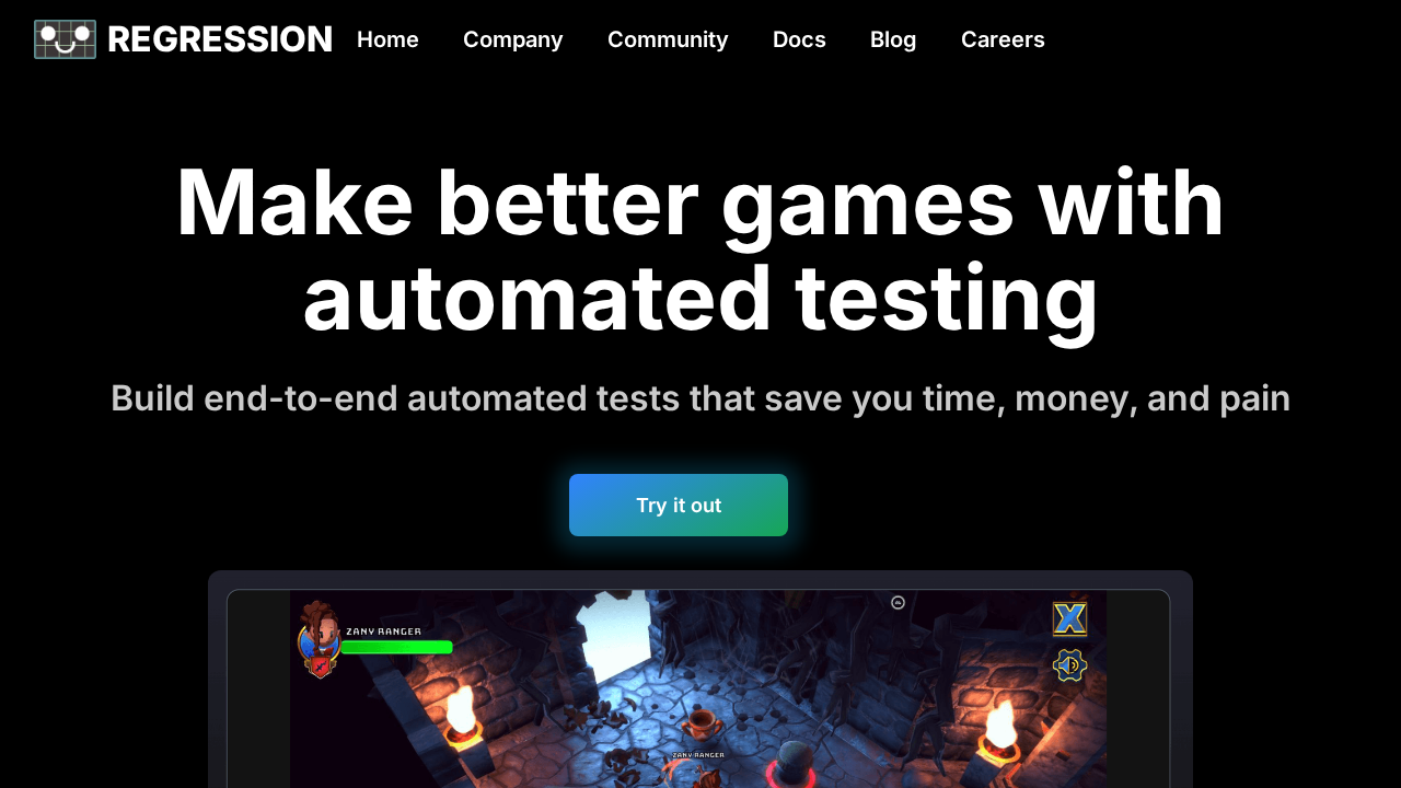 Regression screenshot