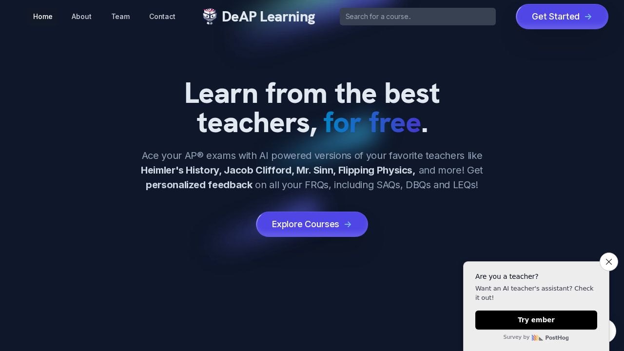 DeAP Learning Labs screenshot