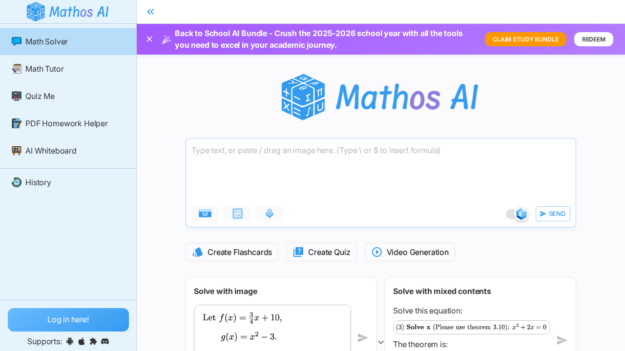 Mathos screenshot