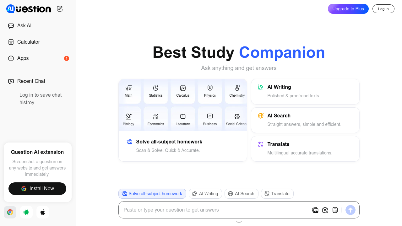 QuestionAI screenshot