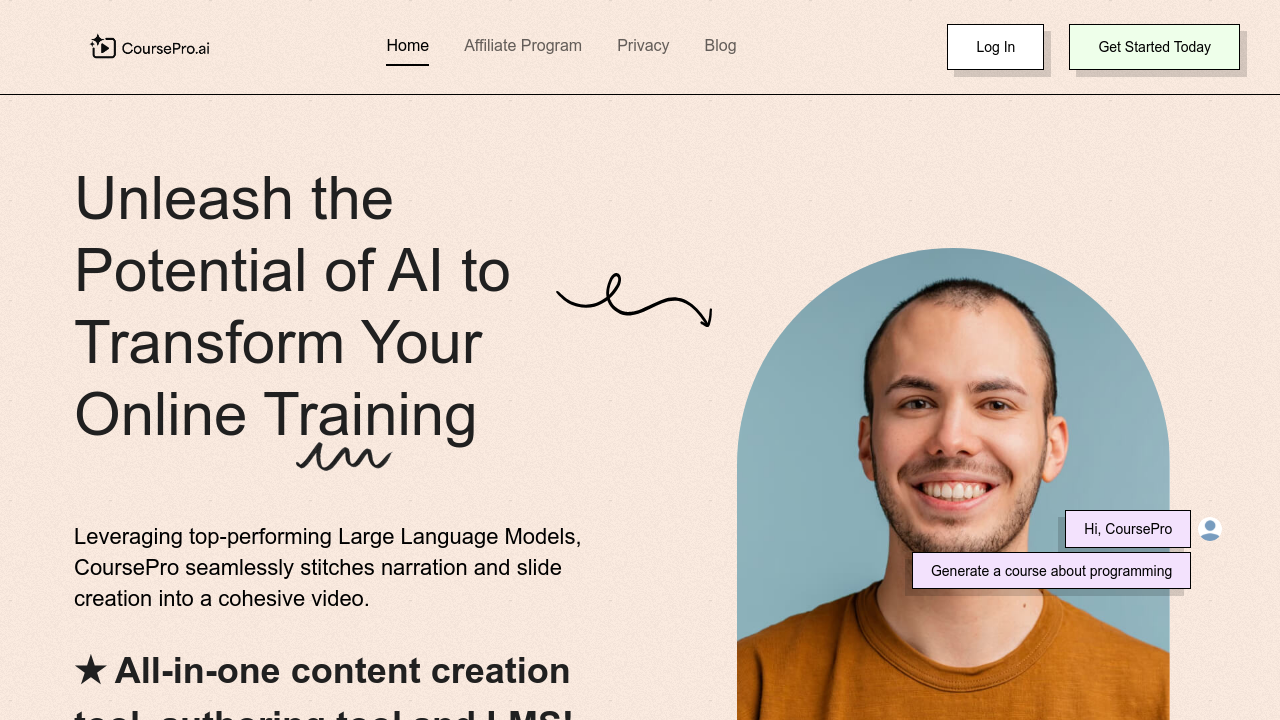 CoursePro.ai screenshot