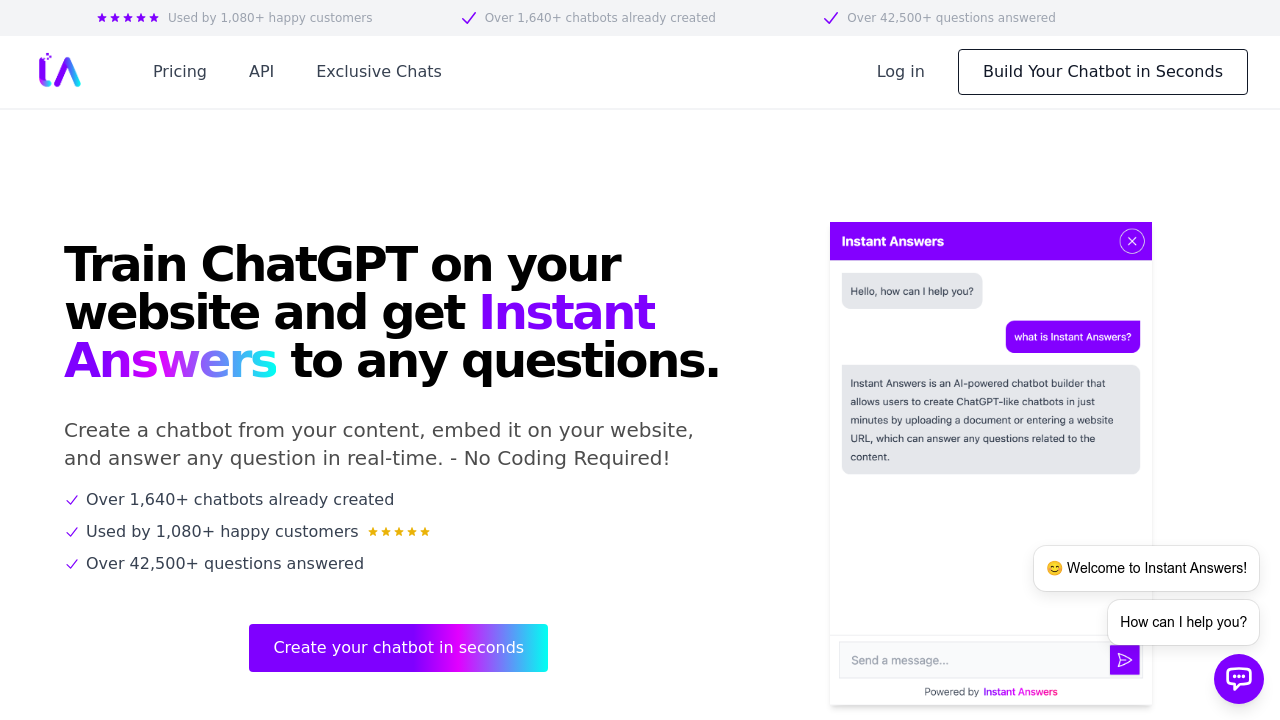 Instant Answers screenshot