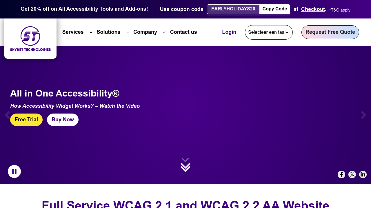All in One Accessibility screenshot