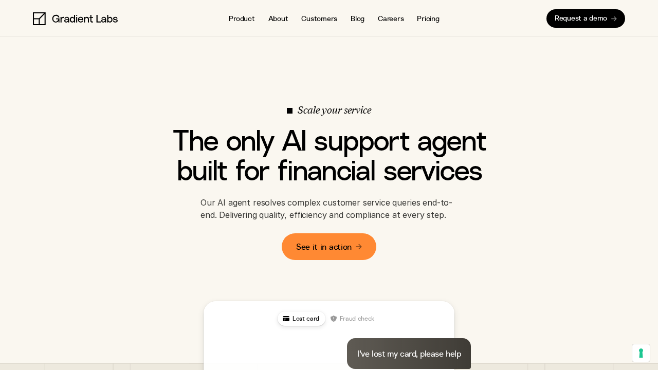 Gradient Labs screenshot