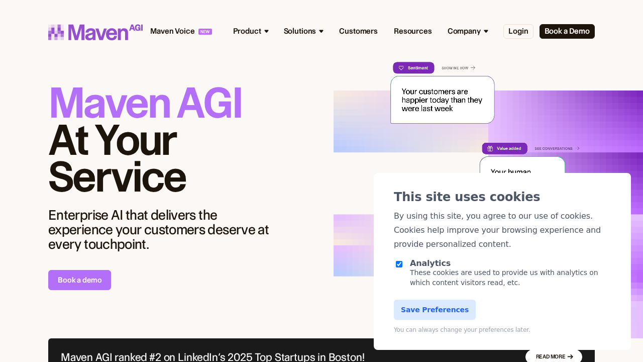 Maven AGI screenshot