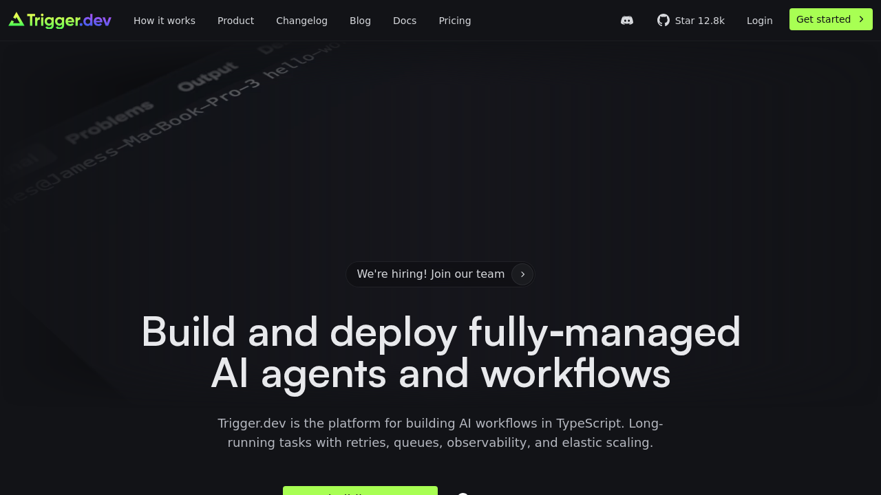Trigger.dev screenshot