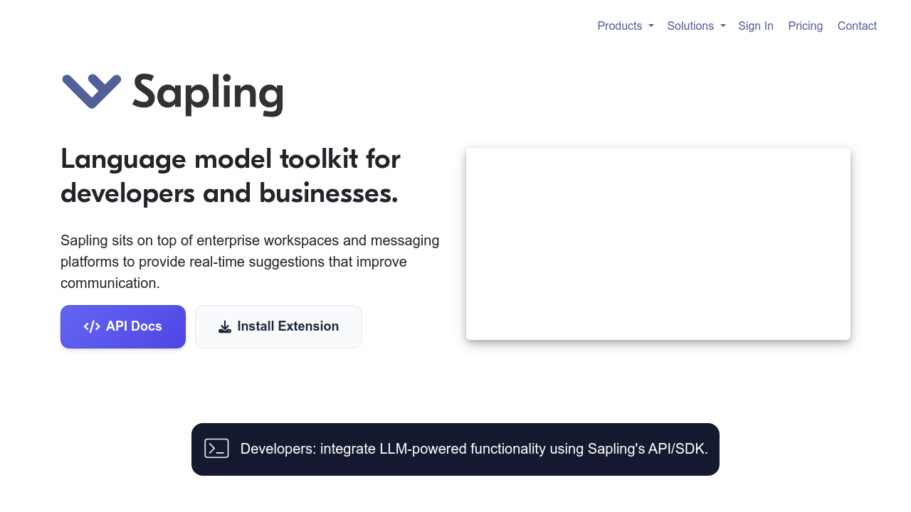 sapling screenshot