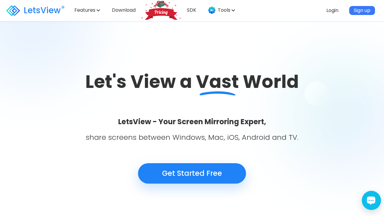 LetsView Chat screenshot