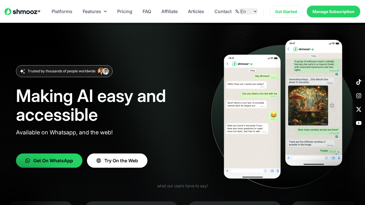 Shmooz.ai screenshot