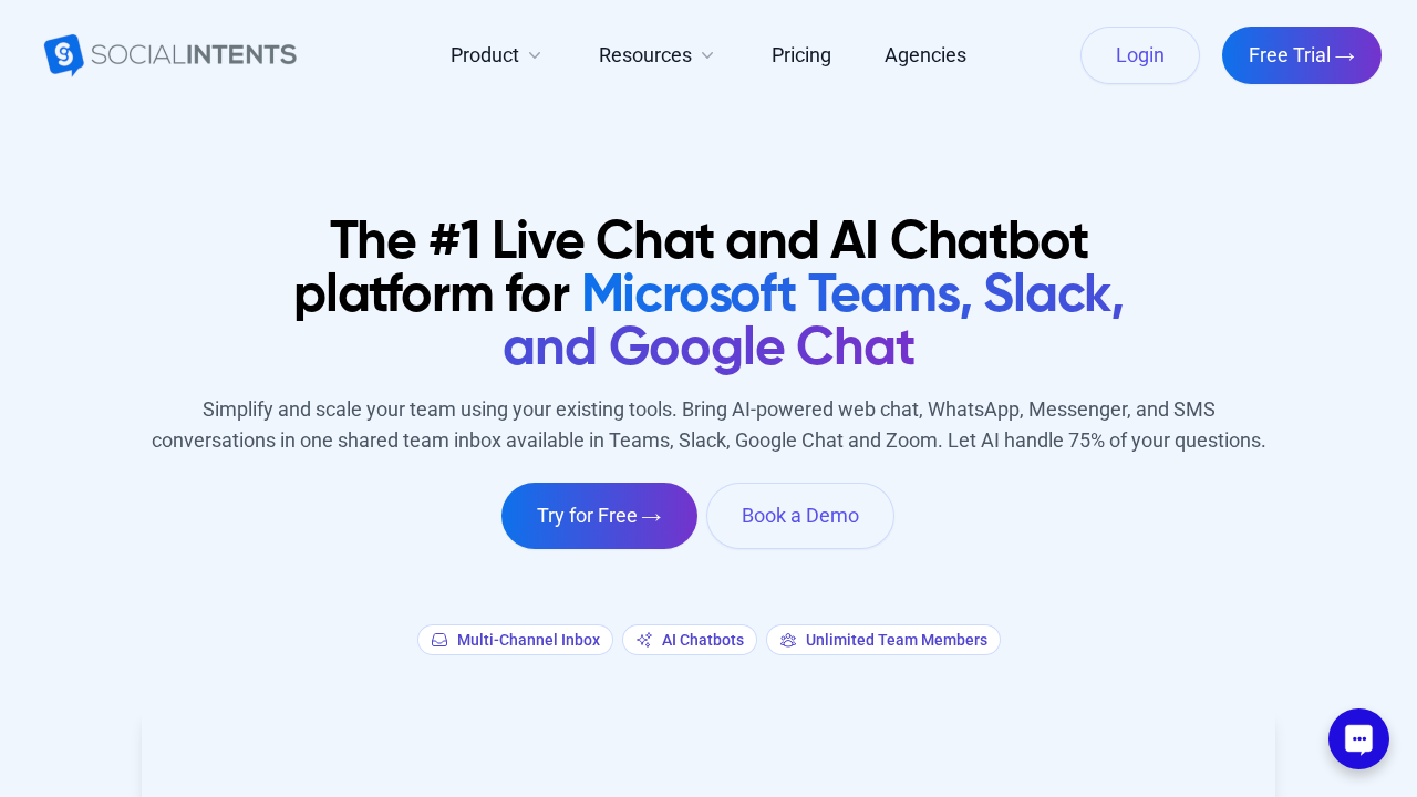 Social Intents screenshot