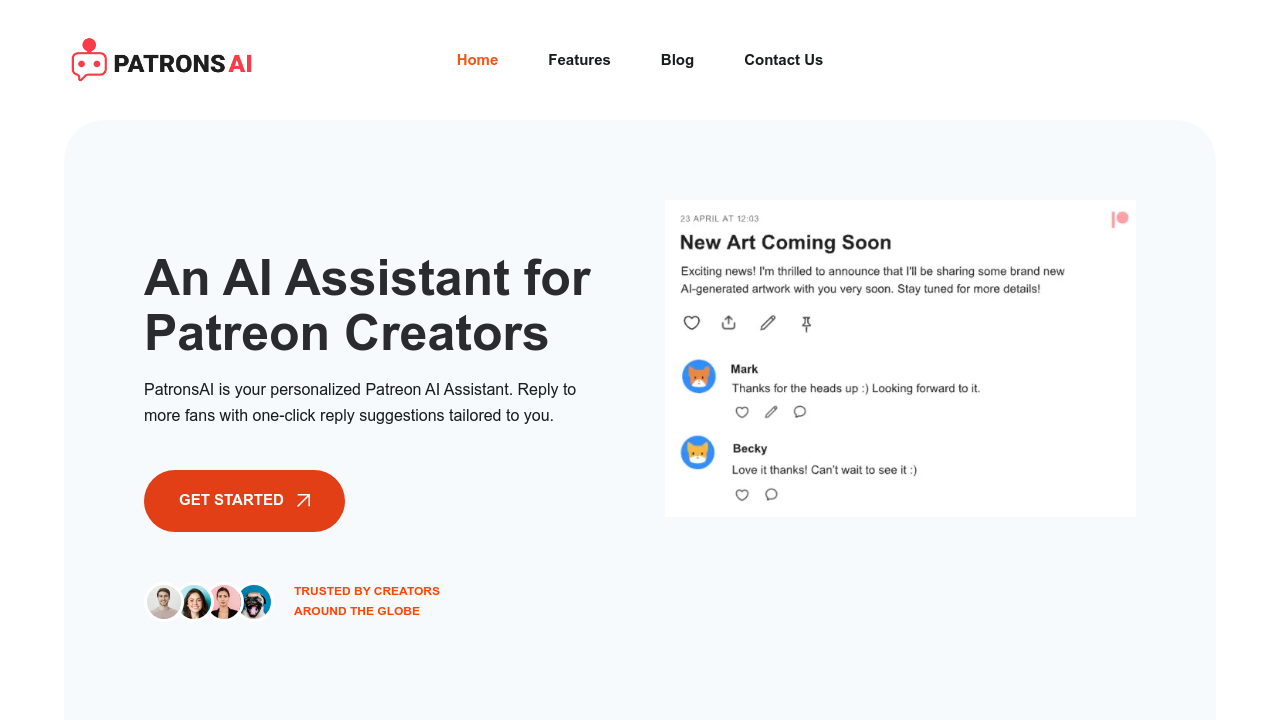 PatronsAI screenshot