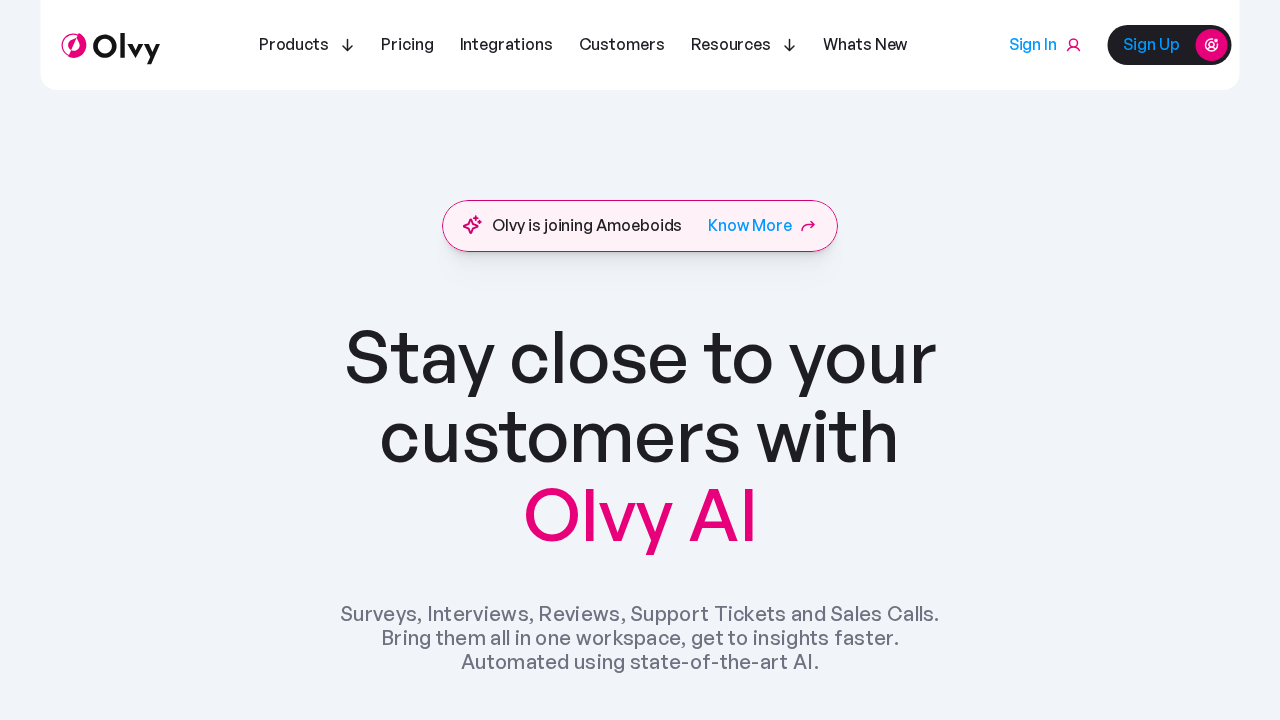 Olvy screenshot