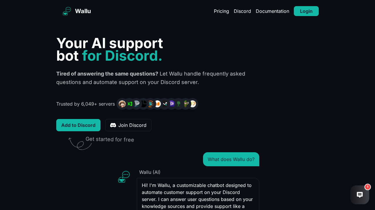 Wallu Bot screenshot