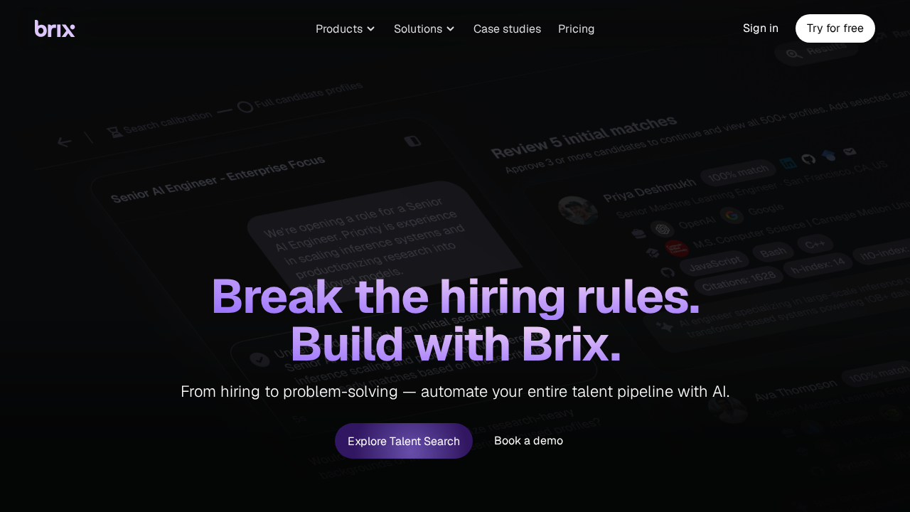 Brix screenshot