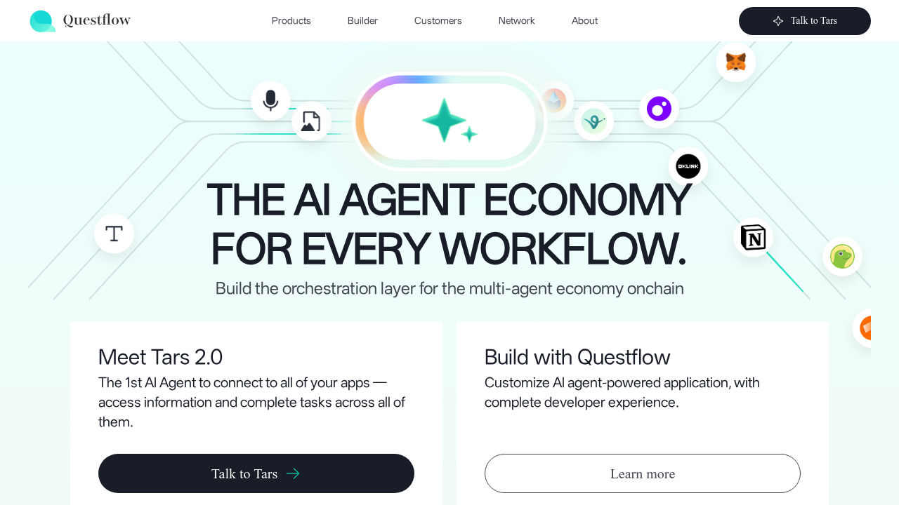 Questflow screenshot