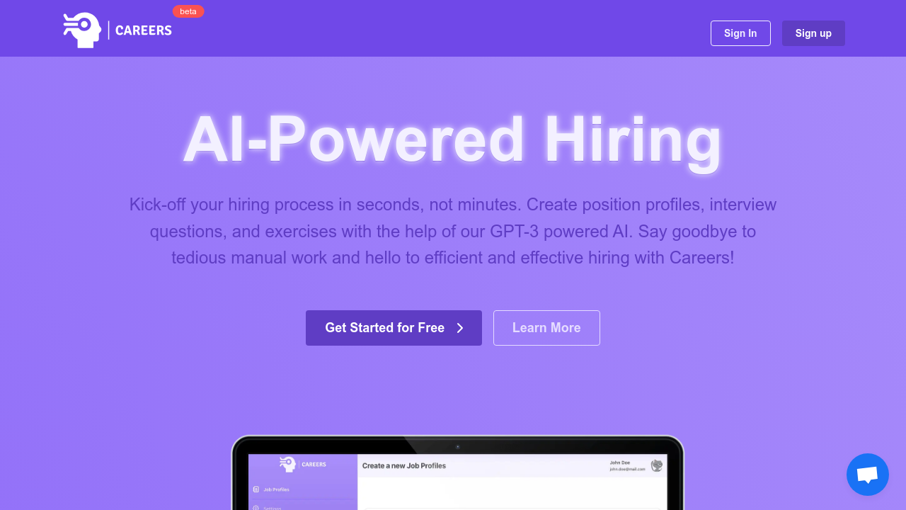 Careers.ai screenshot