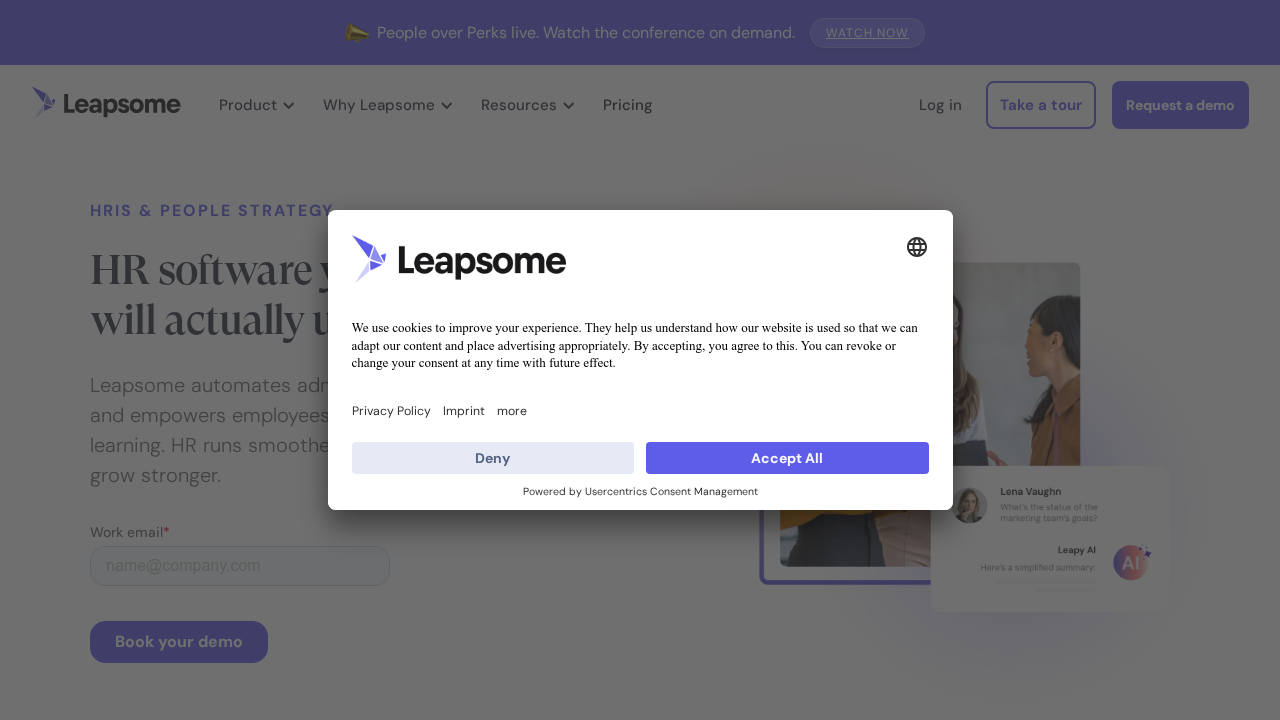 Leapsome screenshot