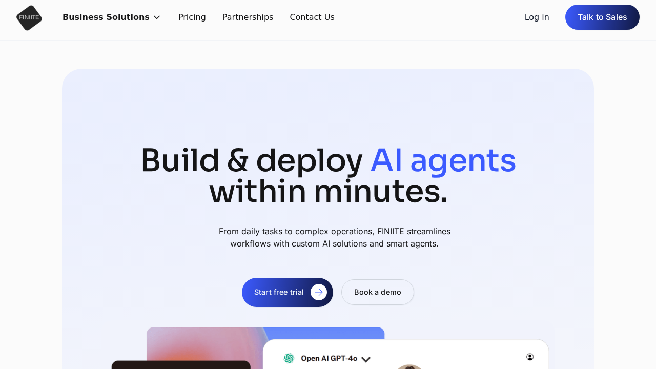 Finiite AI screenshot