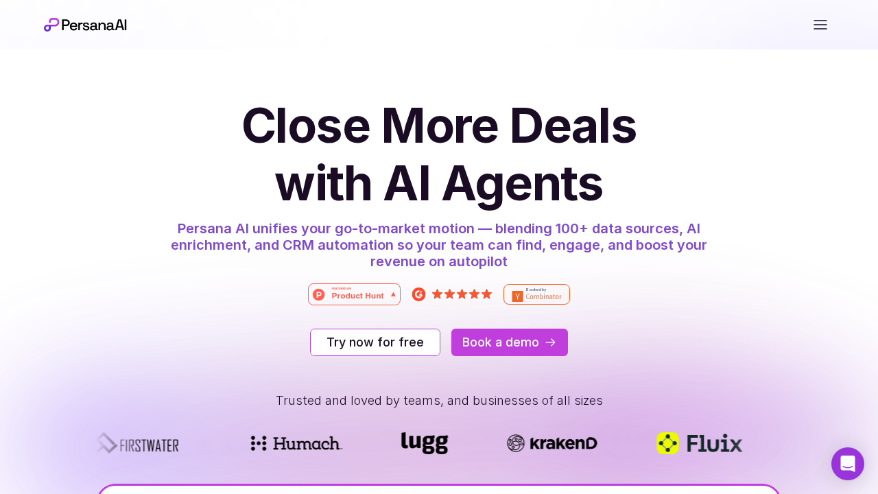 Persana AI screenshot