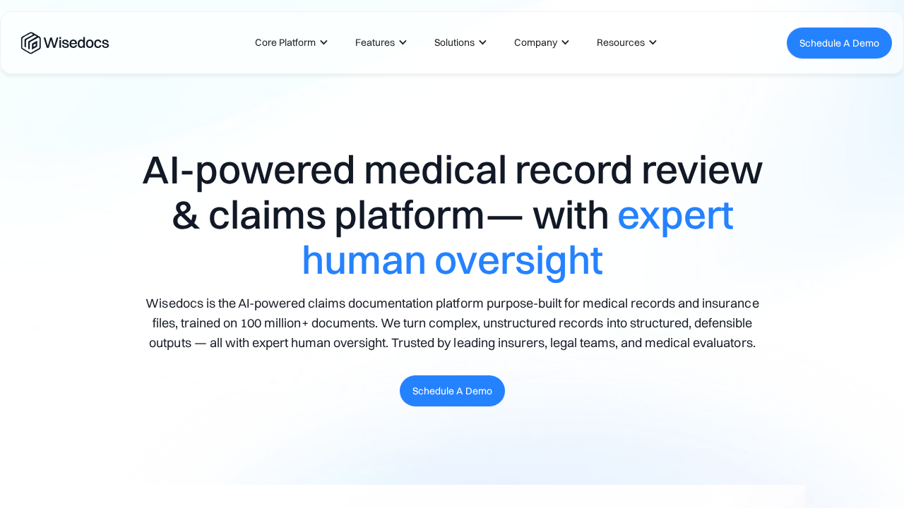 Wisedocs screenshot