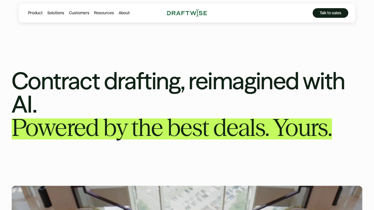 Draftwise screenshot