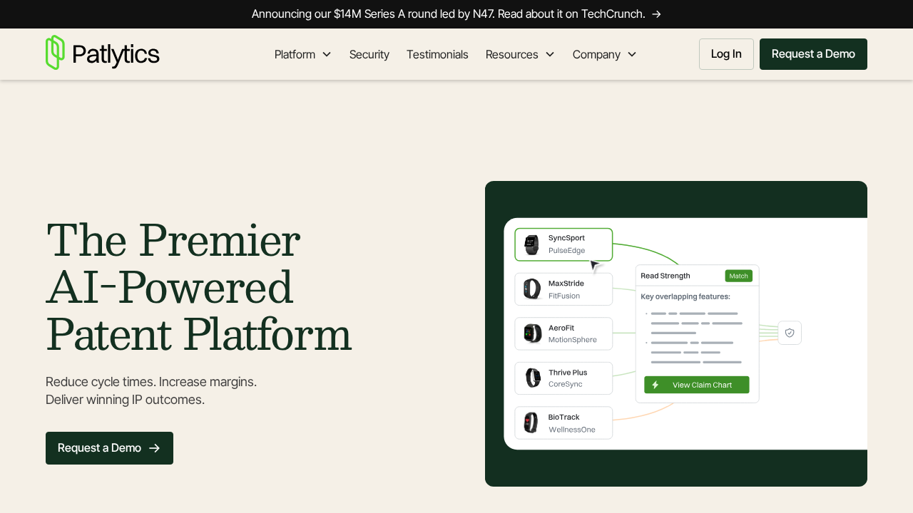 Patlytics screenshot