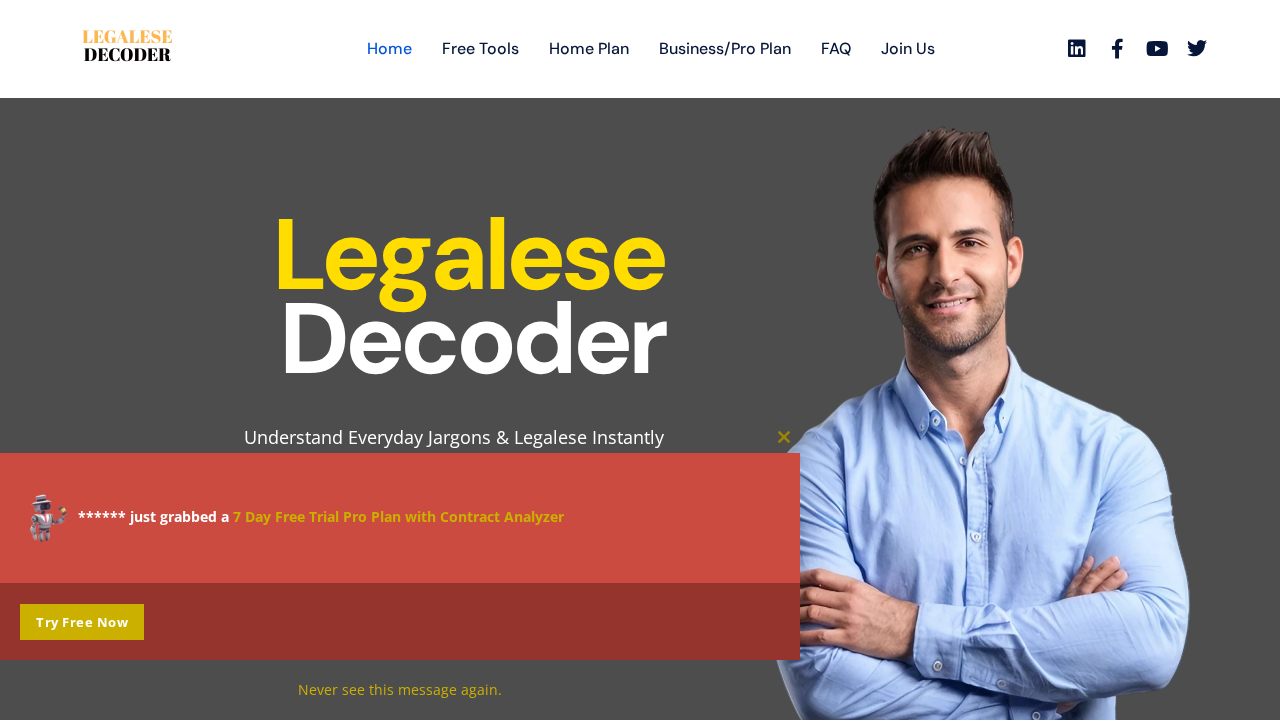 Legalese Decoder screenshot