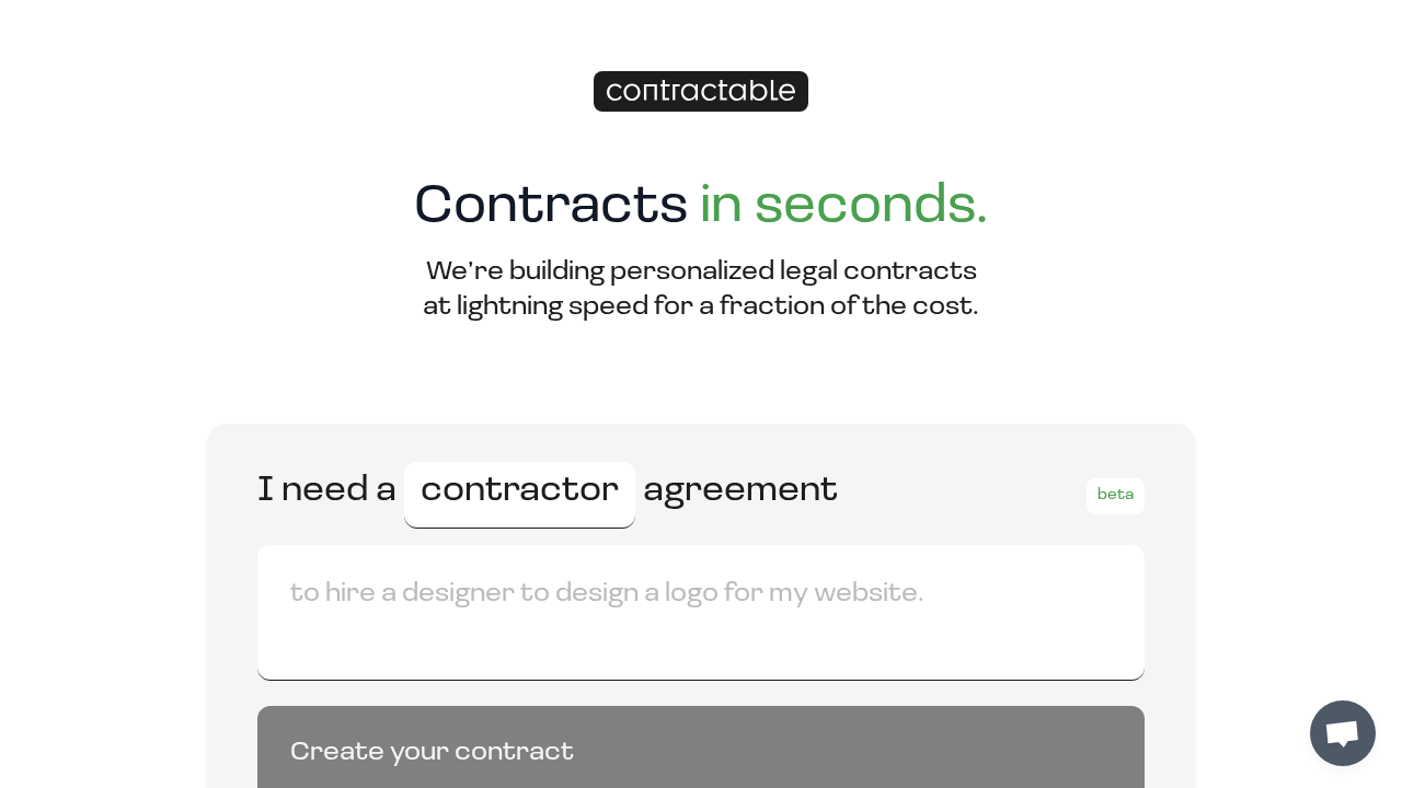 Contractable screenshot