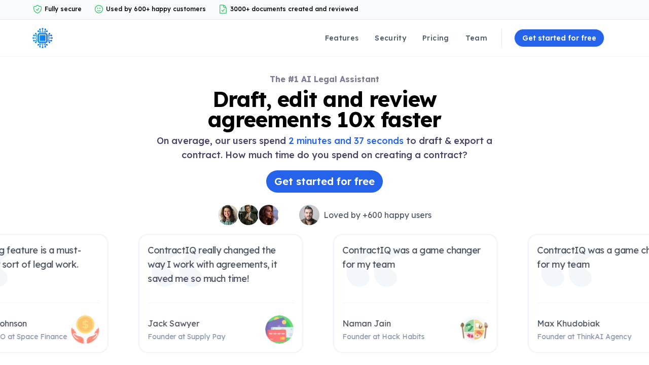 ContractIQ screenshot