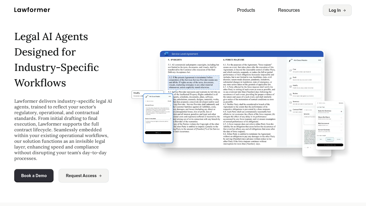 Lawformer screenshot