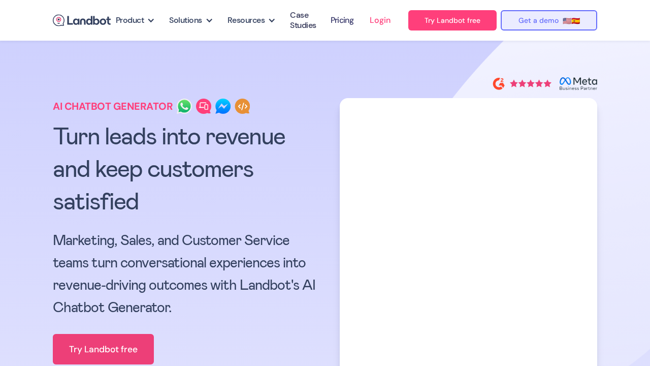 Landbot AI screenshot
