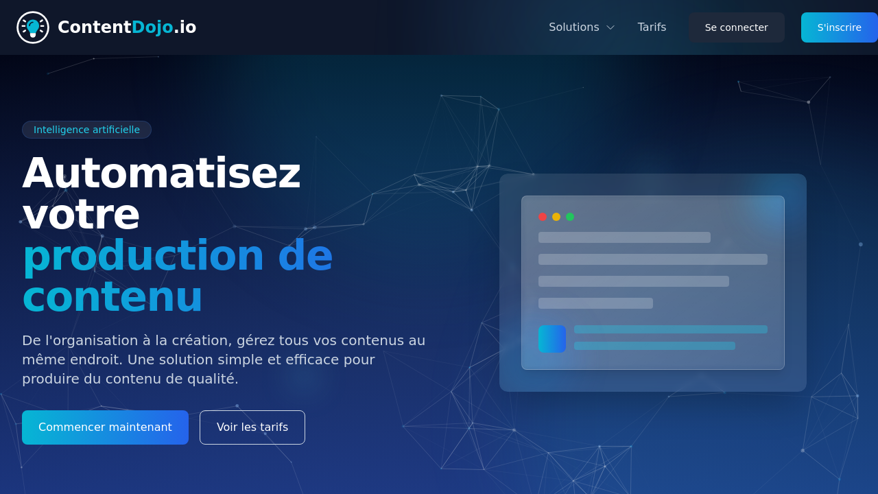ContentDojo.io screenshot