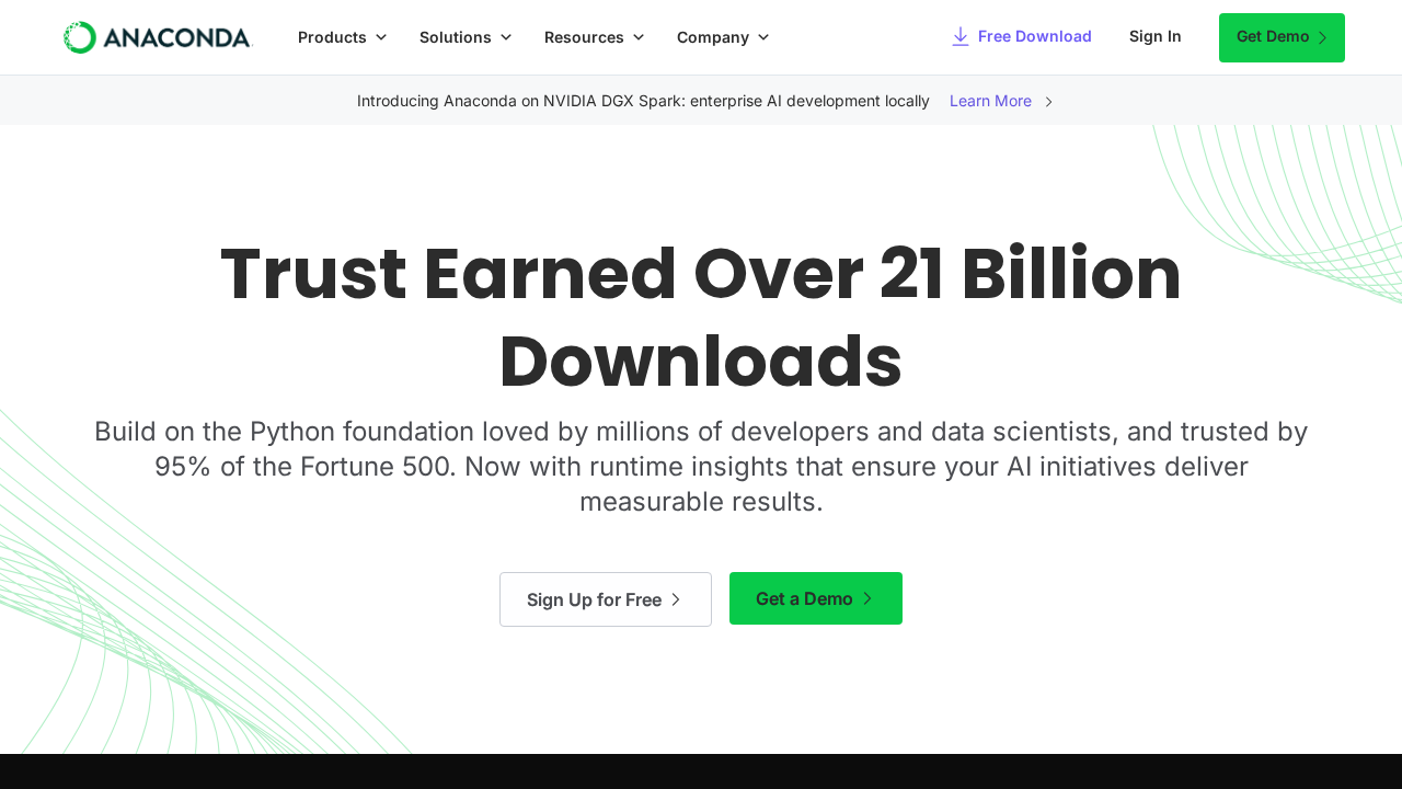 Anaconda AI Platform screenshot