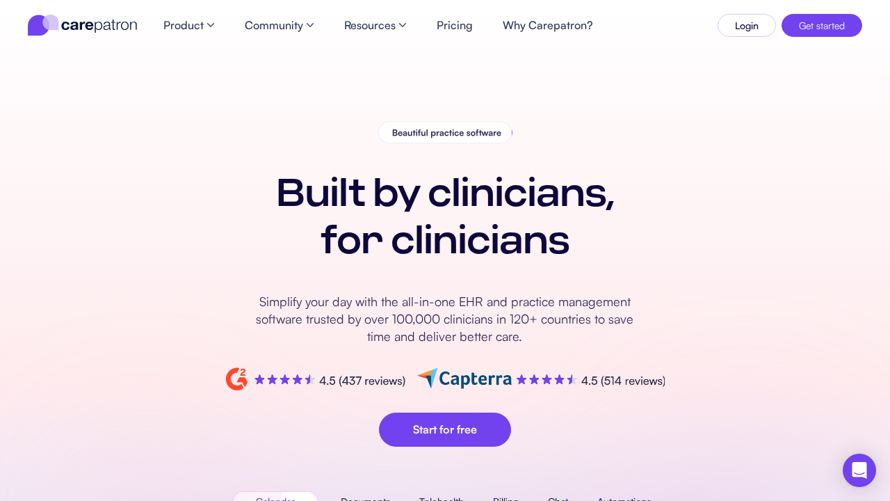 Carepatron screenshot