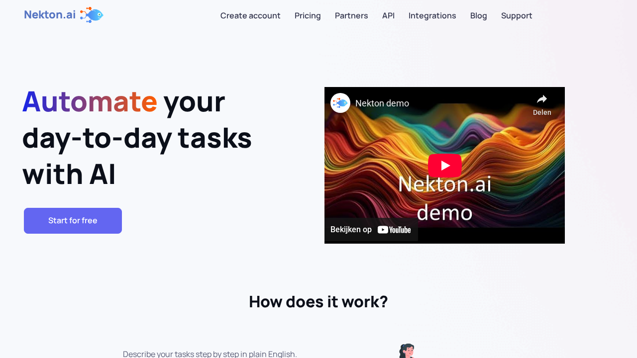 Nekton.ai screenshot