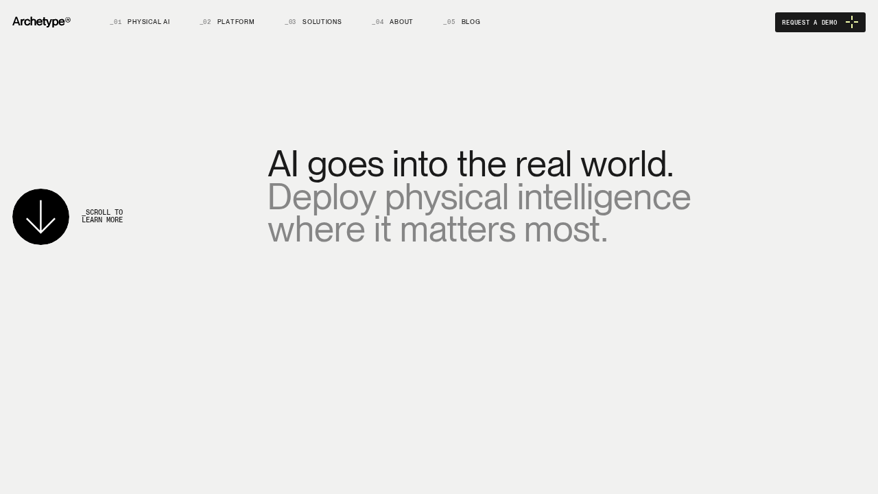 Archetype AI screenshot