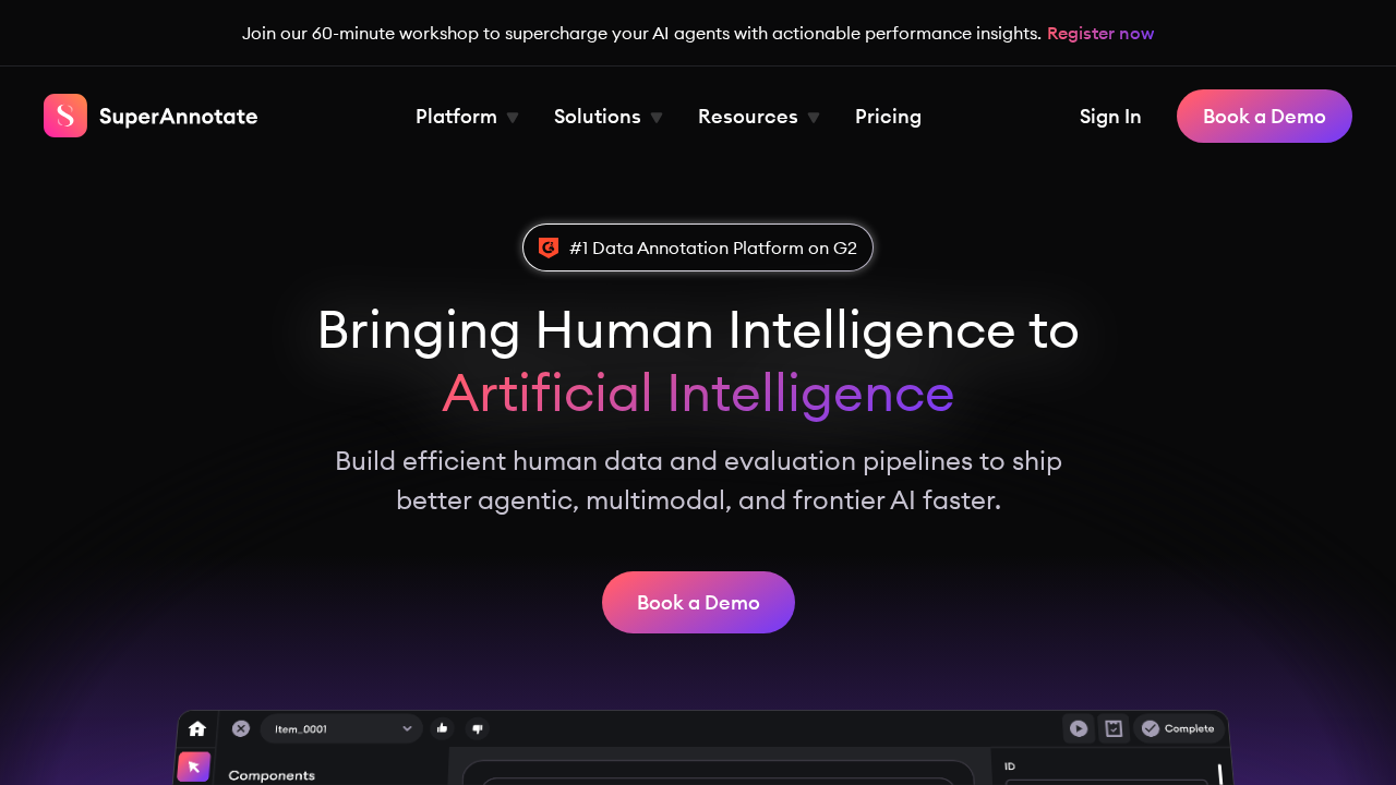 SuperAnnotate screenshot