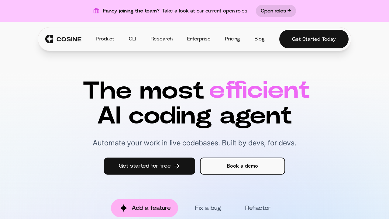 Cosine AI screenshot