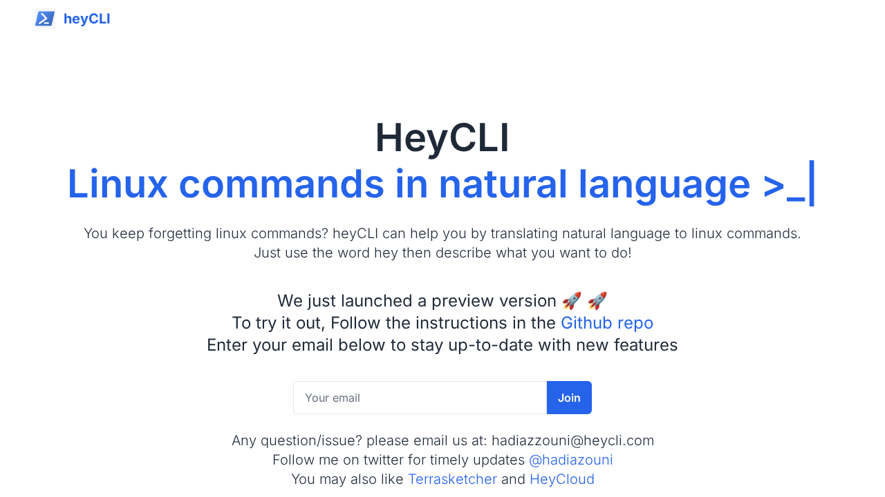 HeyCLI screenshot