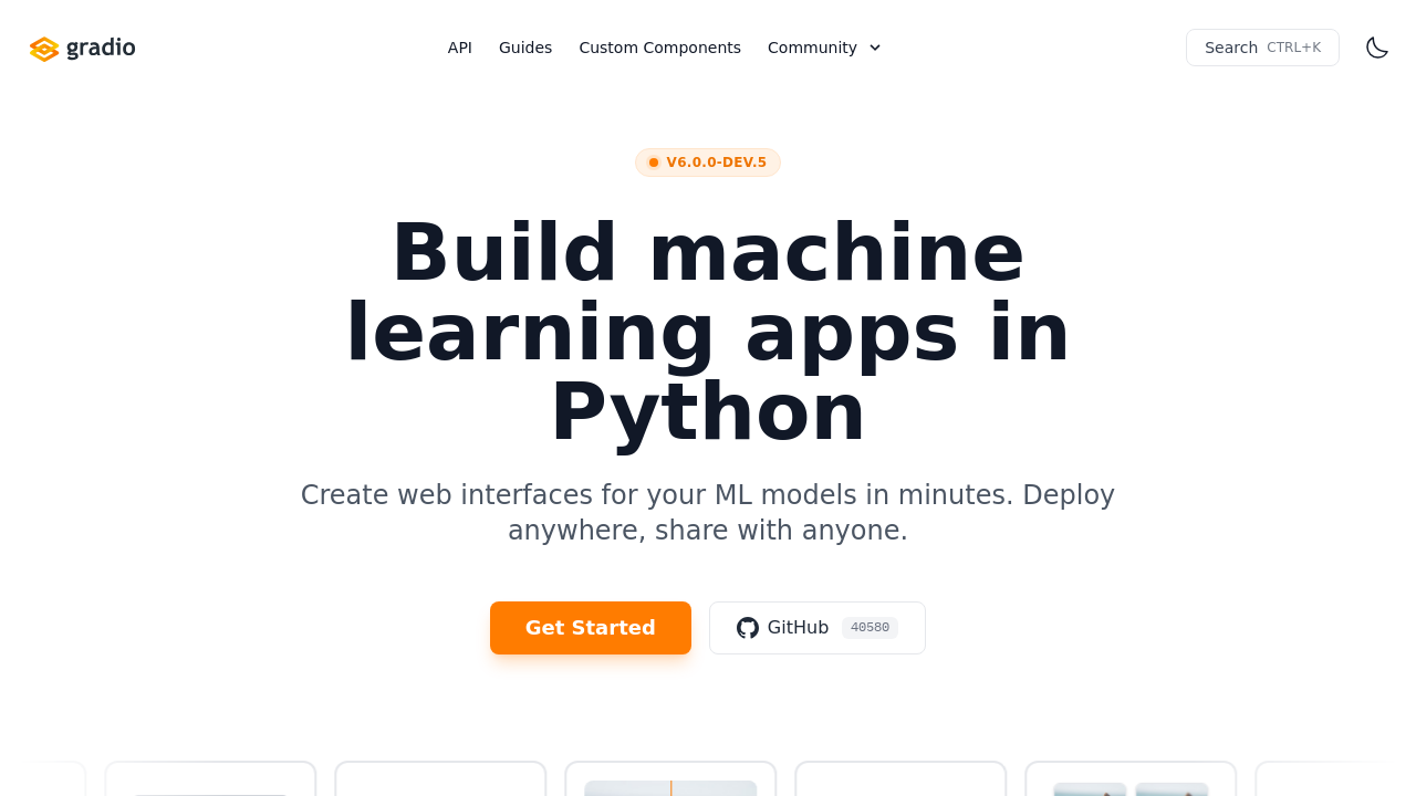 Gradio screenshot