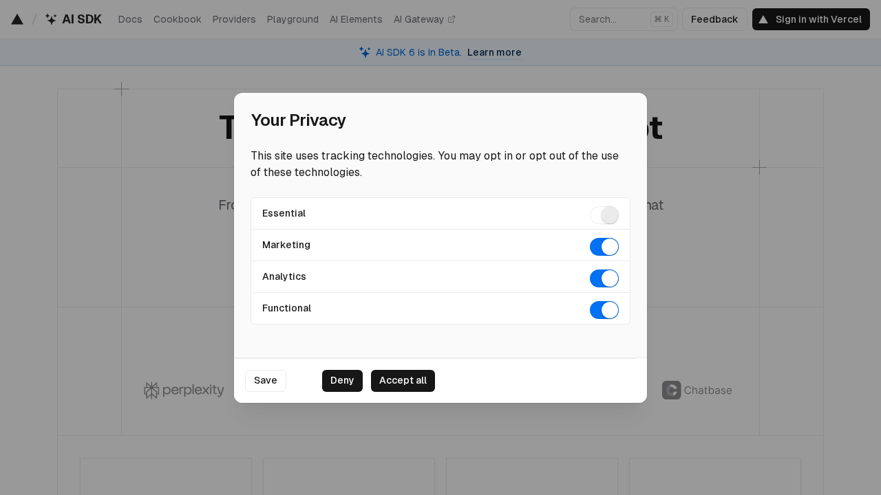 SDK Vercel screenshot